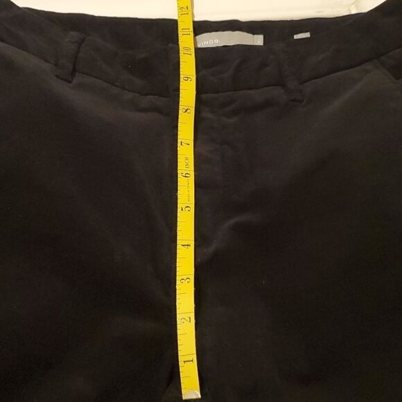 Vince black micro ribbed corduroy pants size 8 - Picture 9 of 10